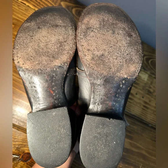 Freebird by Steven, Stair, Black/Brown Leather Strappy Ankle Boot / Bootie SZ 8 - Picture 8 of 9